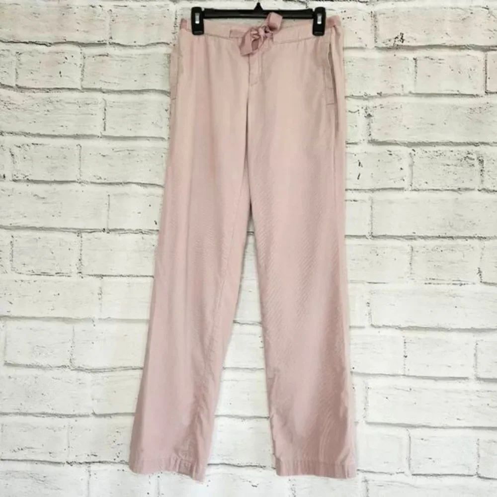 Club Monaco Pink Corduroy Pants Bowtie Straight Leg Womens Size 0 100% Cotton